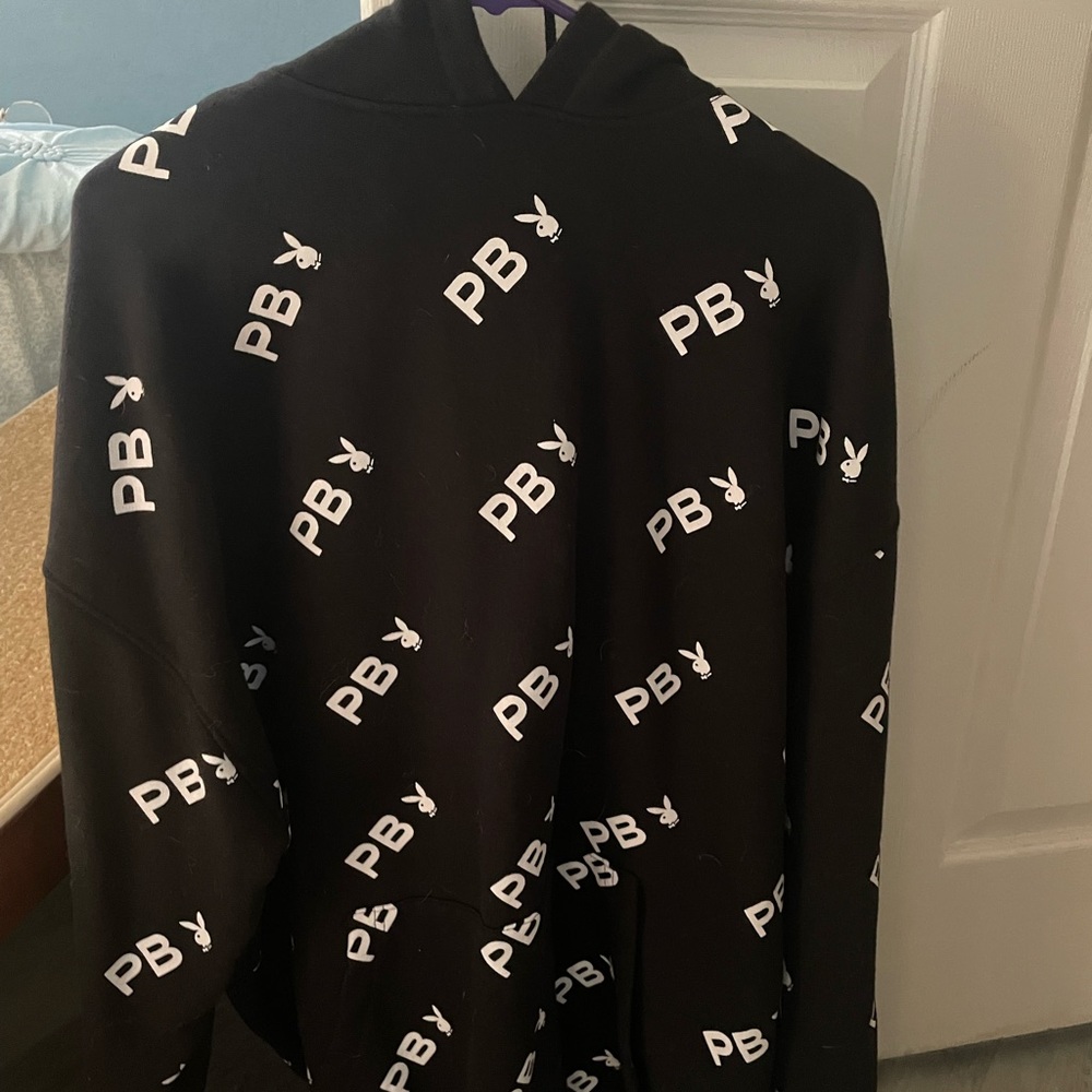 Oversized playboy hoodie